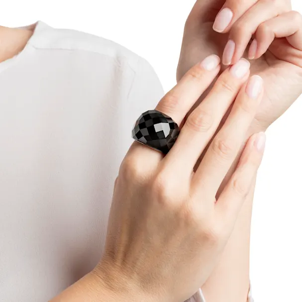 Pierścionek SWAROVSKI • Nirvana Ring, Black, Rose-gold tone PVD 5410336 2