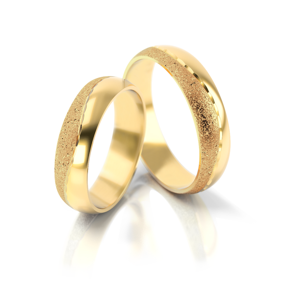 Obrączki ślubne żółte złoto 5 mm próba 333 • XFS11/5 1