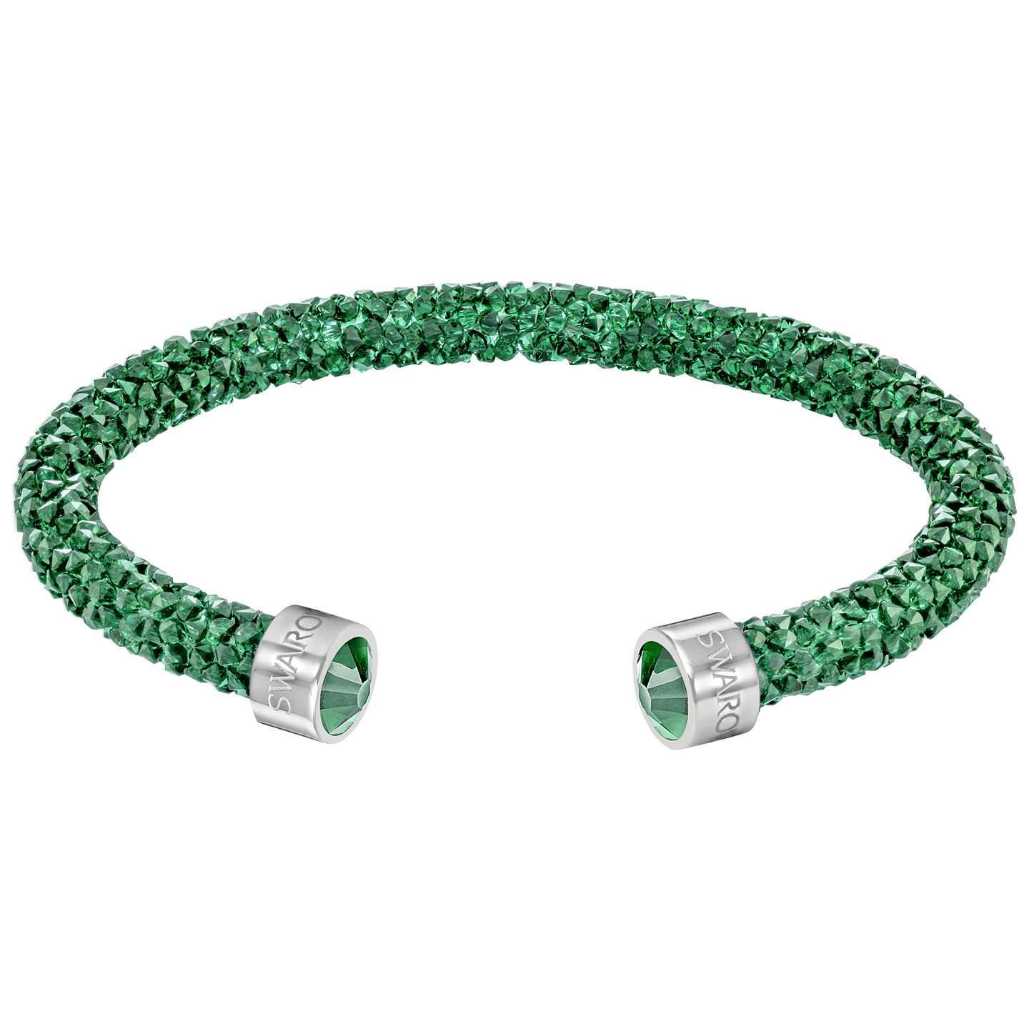 Bransoletka SWAROVSKI • Crystaldust Cuff, Green 5273637 5292919 1