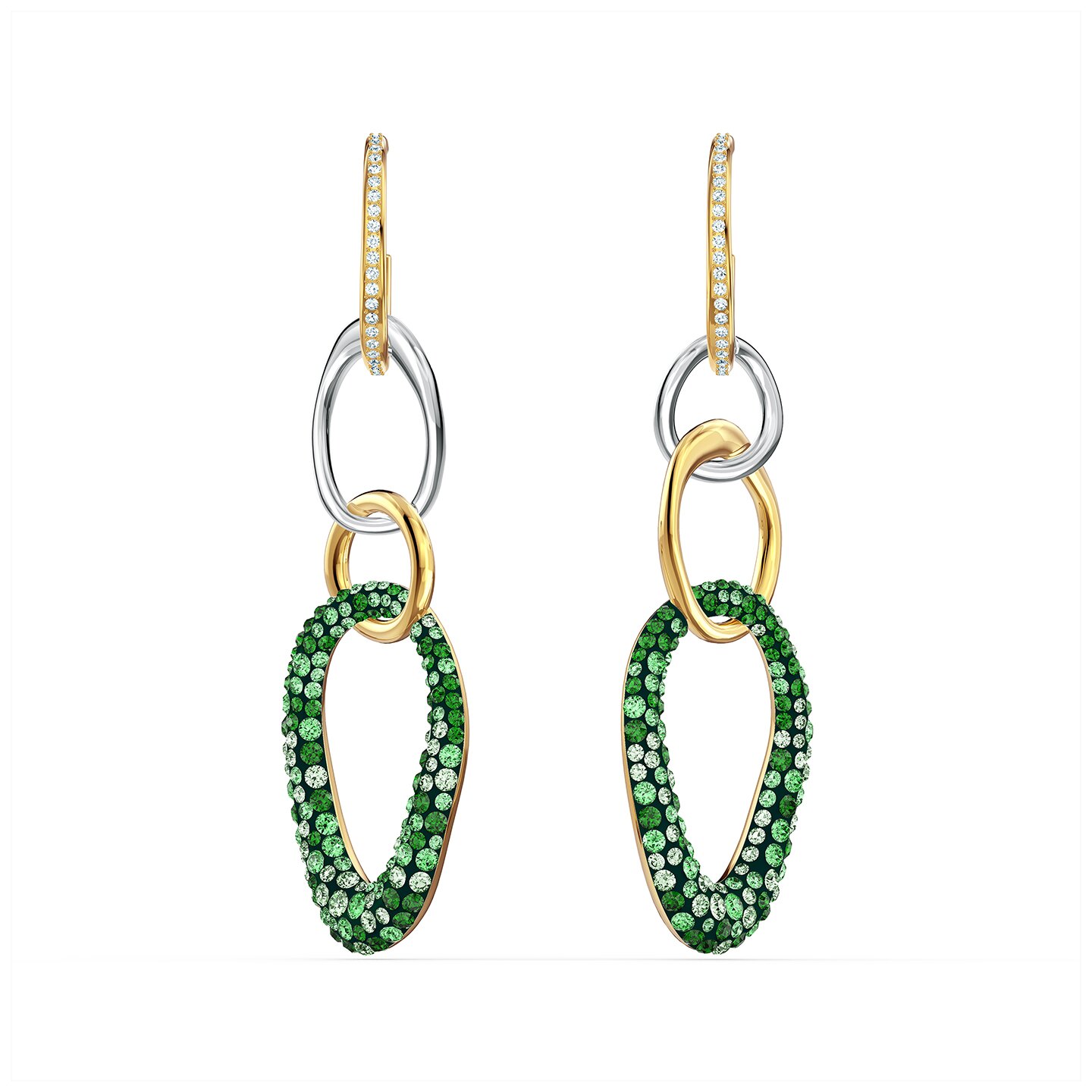 Kolczyki SWAROVSKI • The elements, green 5569183 2
