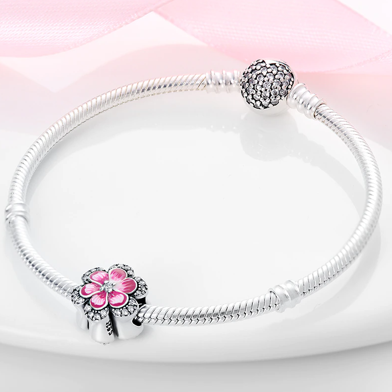 Charms Różowy Kwiat METFUG001 3