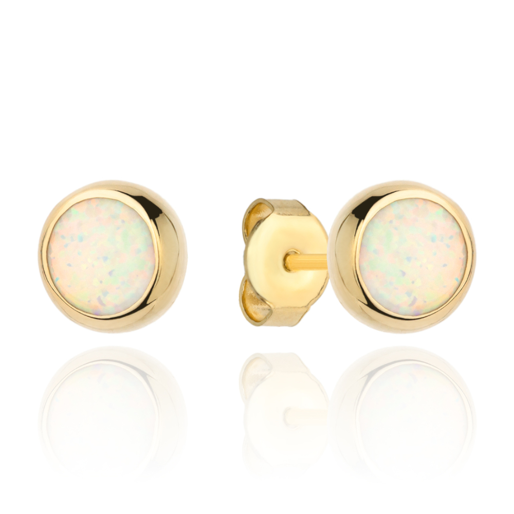 Kolczyki złote opal w oprawie złota FUG7-21-K01277-2 1