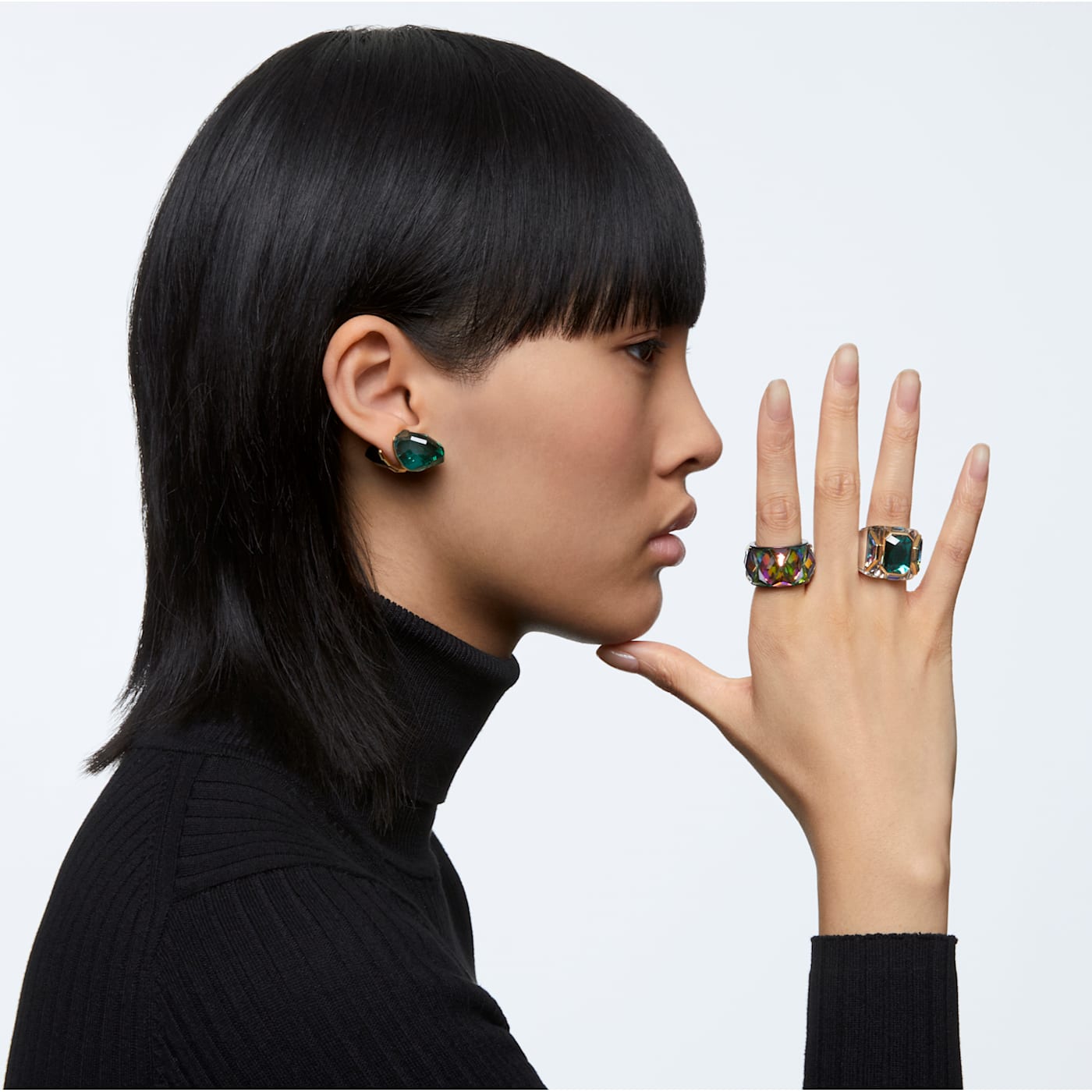 Swarovski kolczyk • Lucent zielony 5600256 3