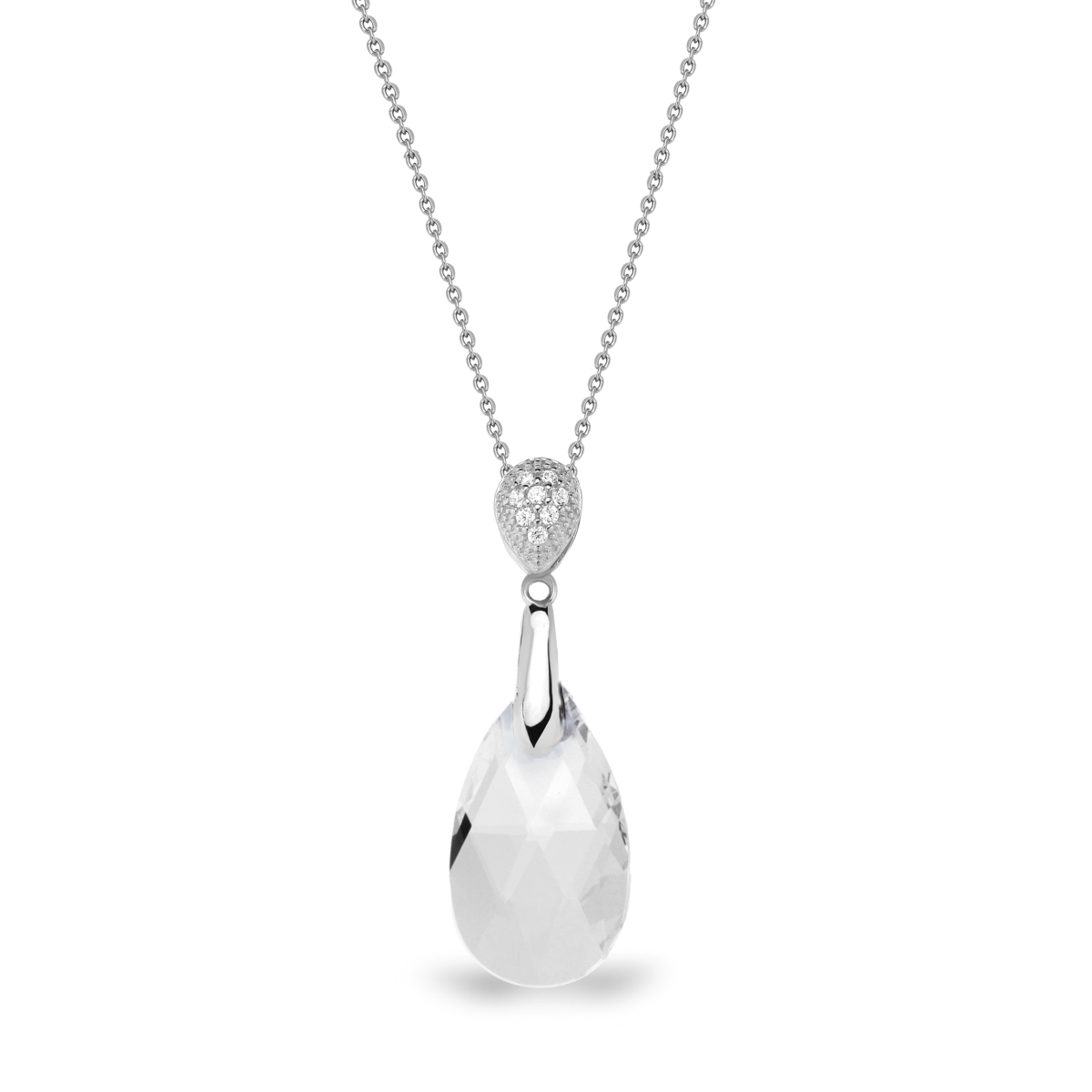 Naszyjnik z kryształami Swarovskiego Spark Pear Drop N610616C 1
