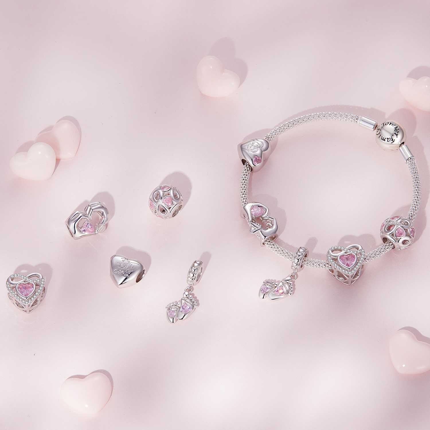 Charms Różowe stópki FUG0996 3