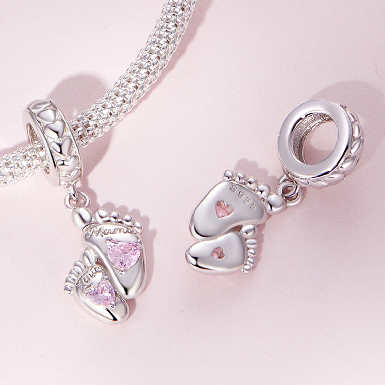 Charms Różowe stópki FUG0996 2