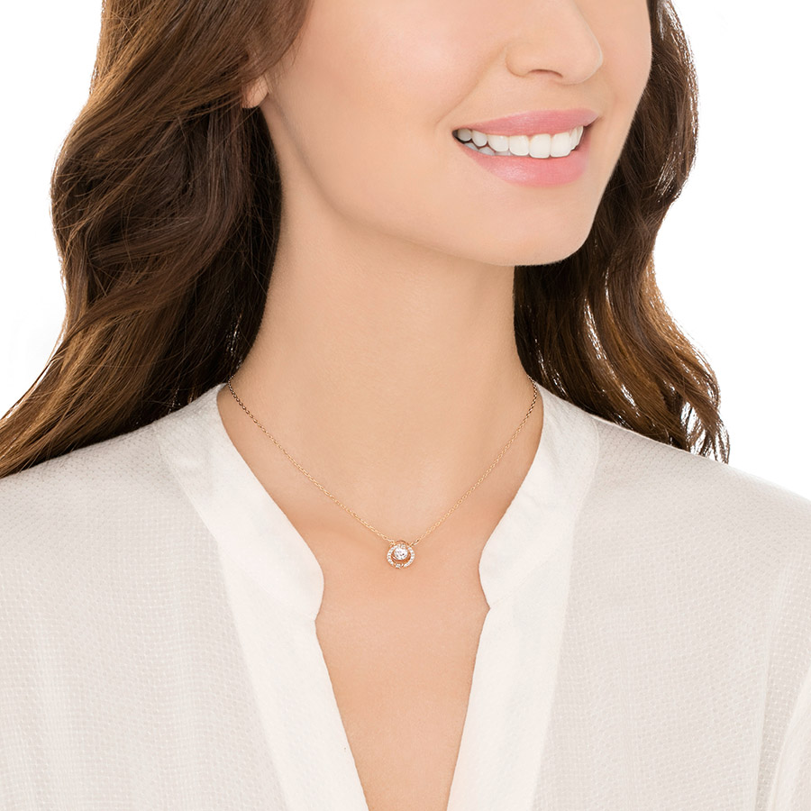 Naszyjnik SWAROVSKI • Sparkling Dance Round Necklace, White 5272364 2