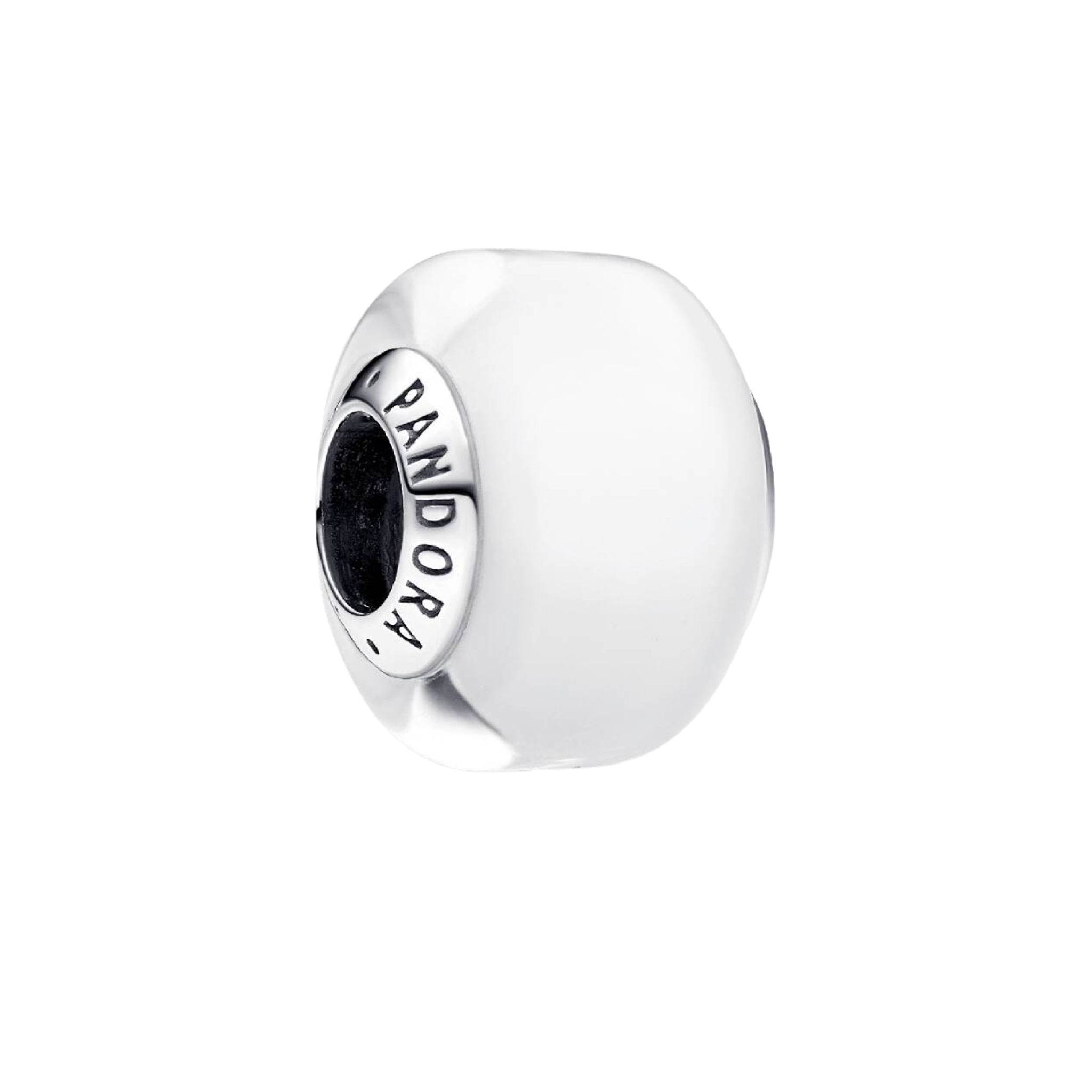 Charms Pandora z białego szkła Murano 793118C00 GRAWER GRATIS 1