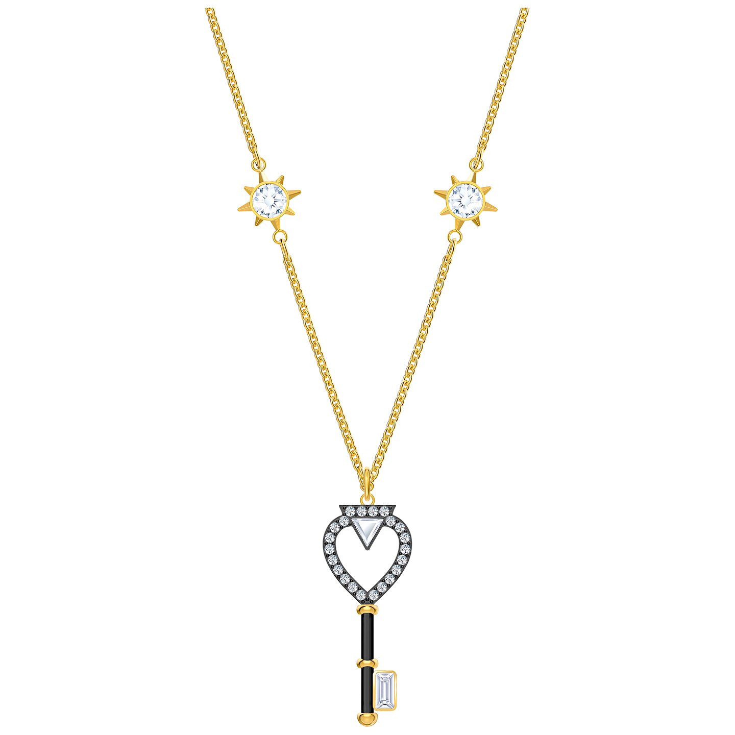 Naszyjnik SWAROVSKI • Tarot Magic Necklace, White, Gold-tone plated 5490917 1
