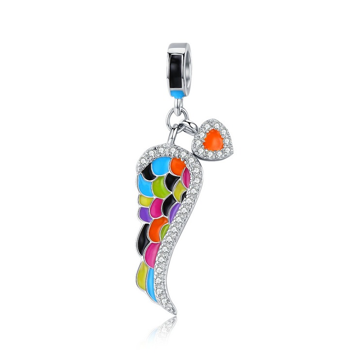 Charms kolorowe skrzydło ❤ FUG0295 1