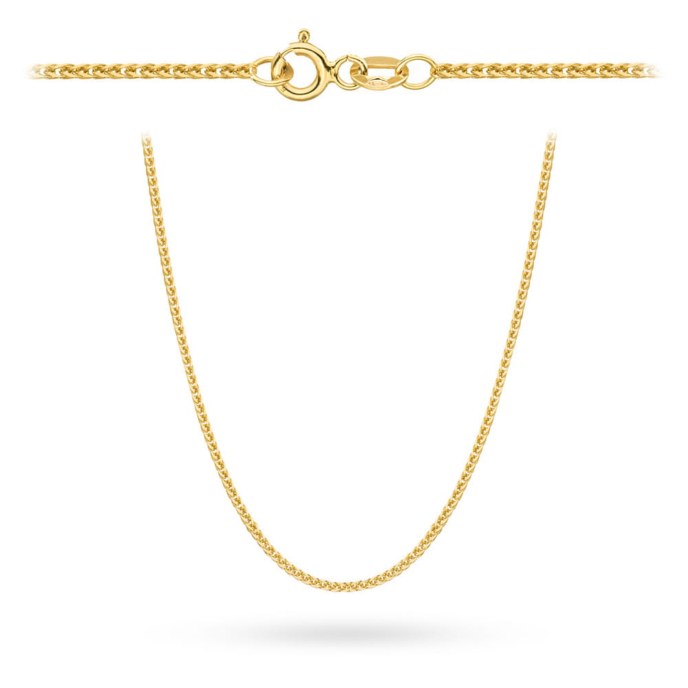 Złoty łańcuszek Lisi Ogon 42 cm FUG1-L00079-375 1