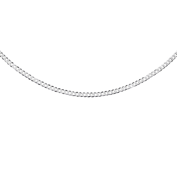 Srebrny łańcuszek diamentowany Pancerka płaska 42 cm FUGCUEX40R-42 2