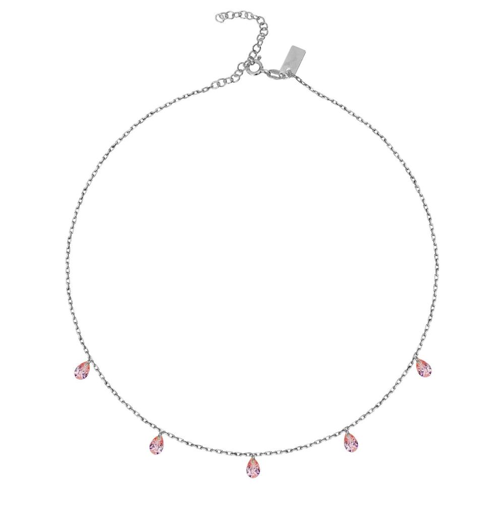 CHOKER srebrny z cyrkoniami 019/CHŁR 1