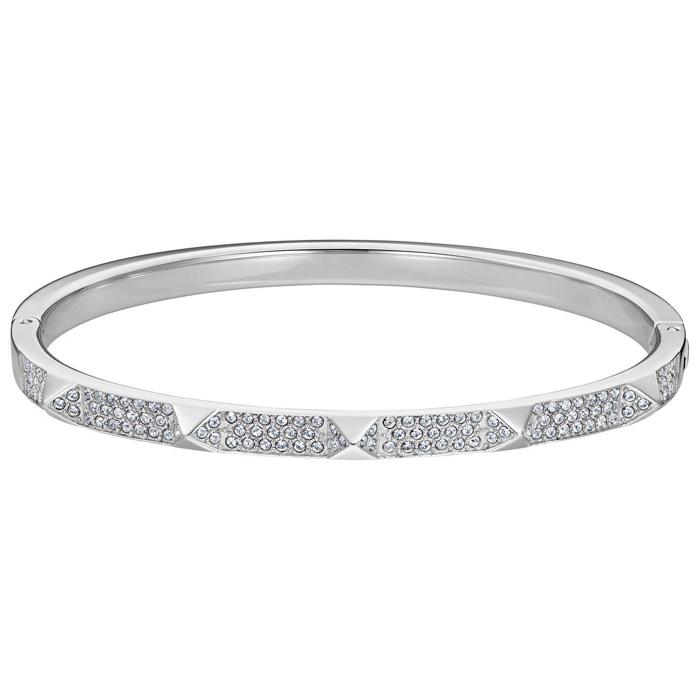 Bransoletka SWAROVSKI • Tactic Bangle, White, Stainless steel 5472585 1