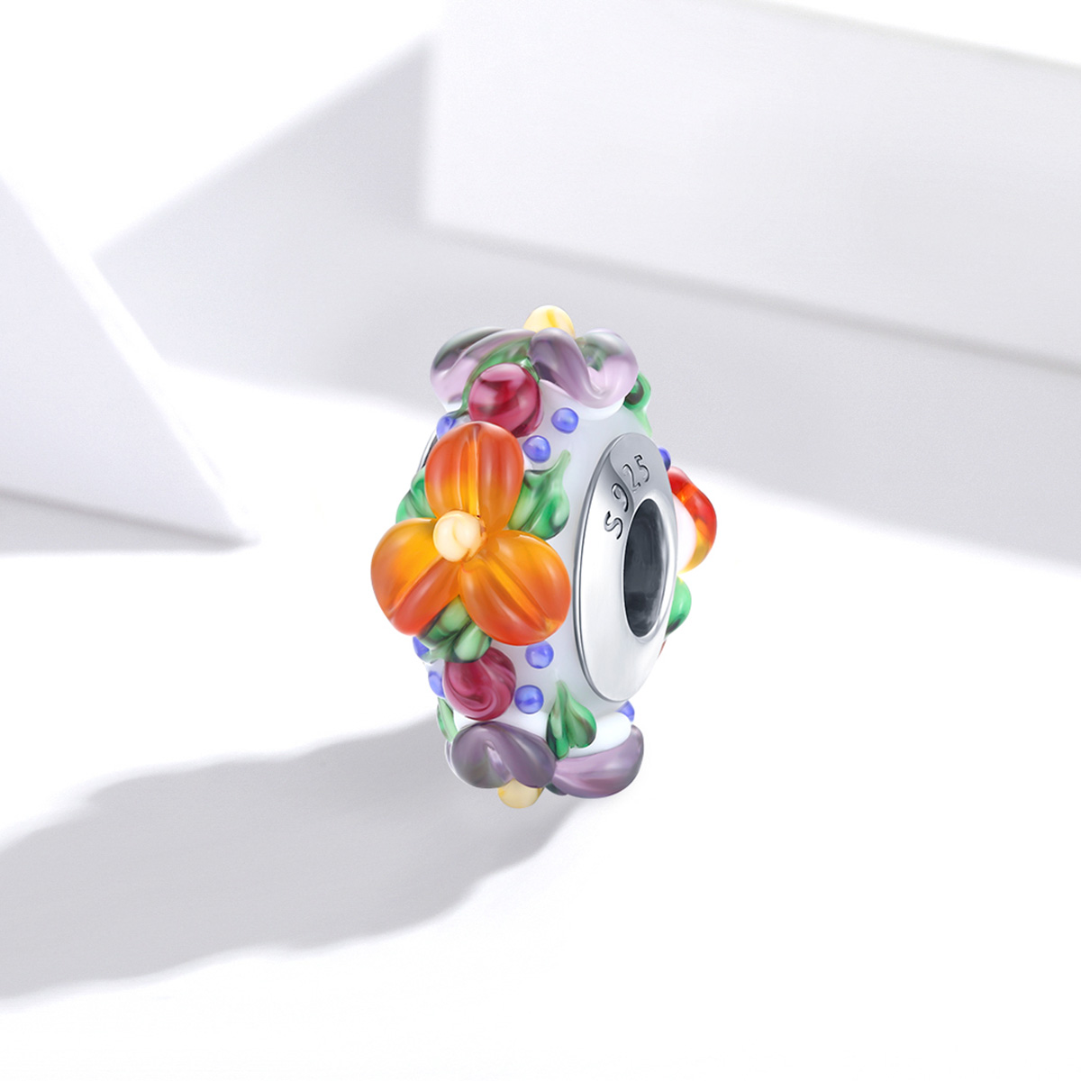 Charms Murrano wiosenne kwiaty FUG0743 3