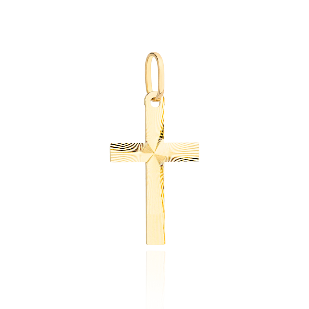 Złoty krzyżyk diamentowany FUG4-15-C00134-2 1