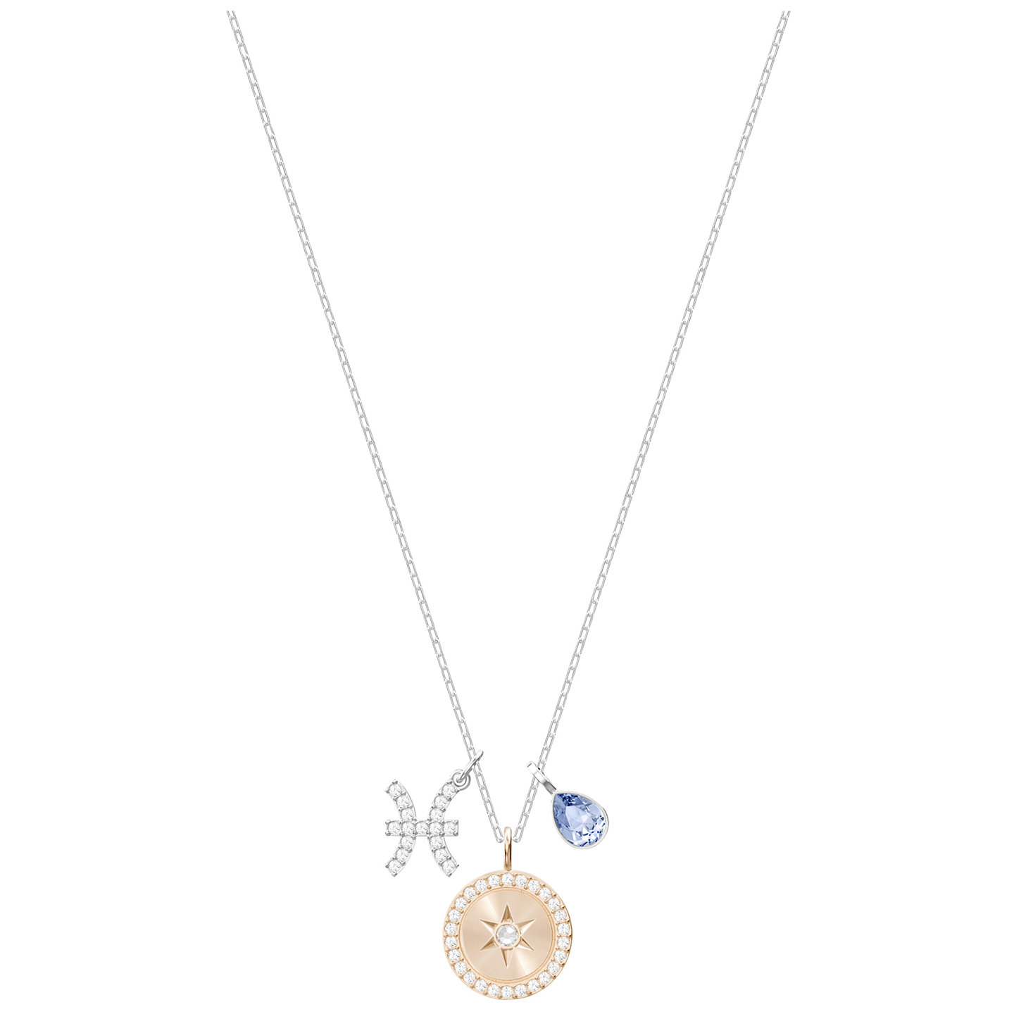 Naszyjnik SWAROVSKI •Zodiac Pendant, Ryby, Teal 5349219 1
