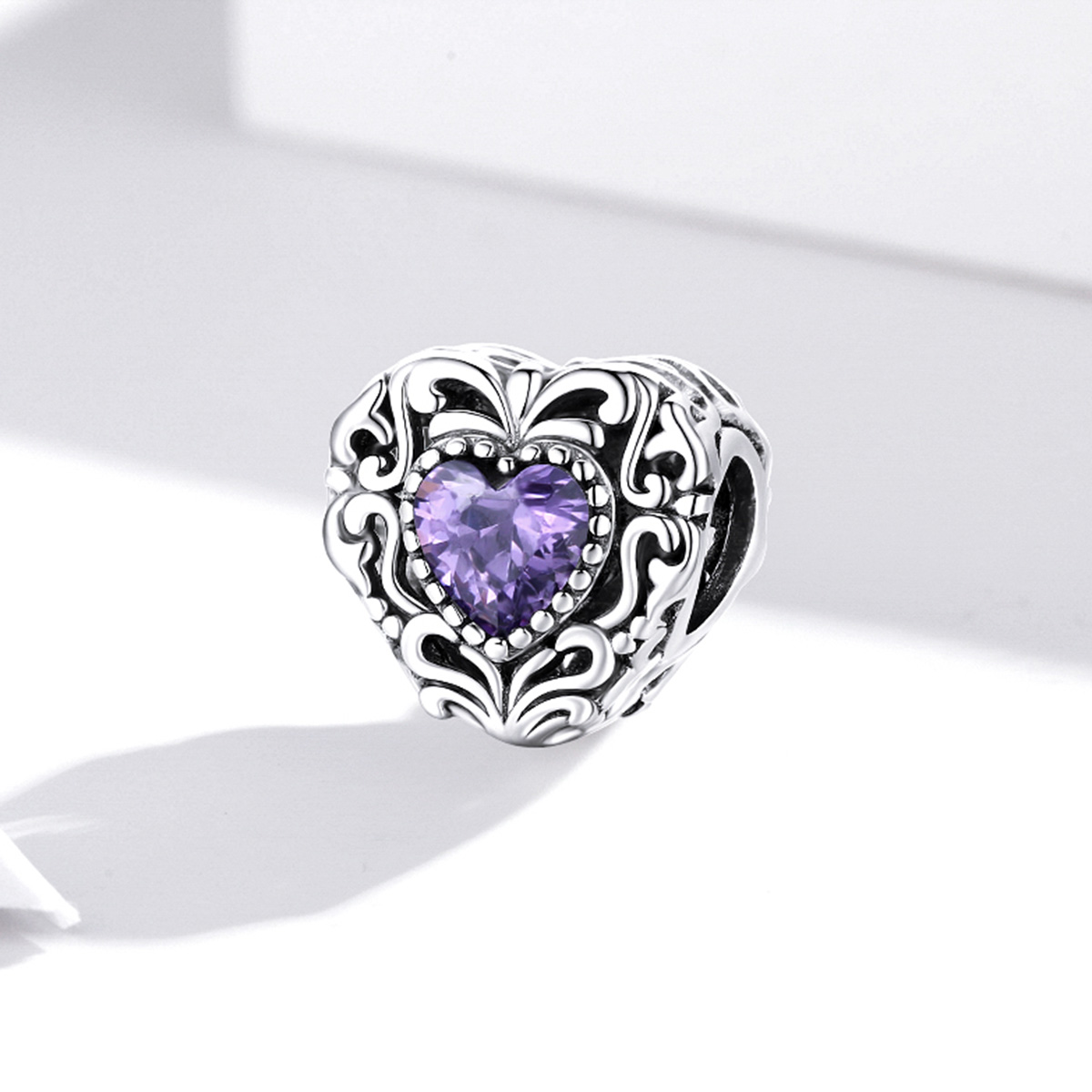 Charms Ażurowe serce z cyrkoniami FUG0774 4