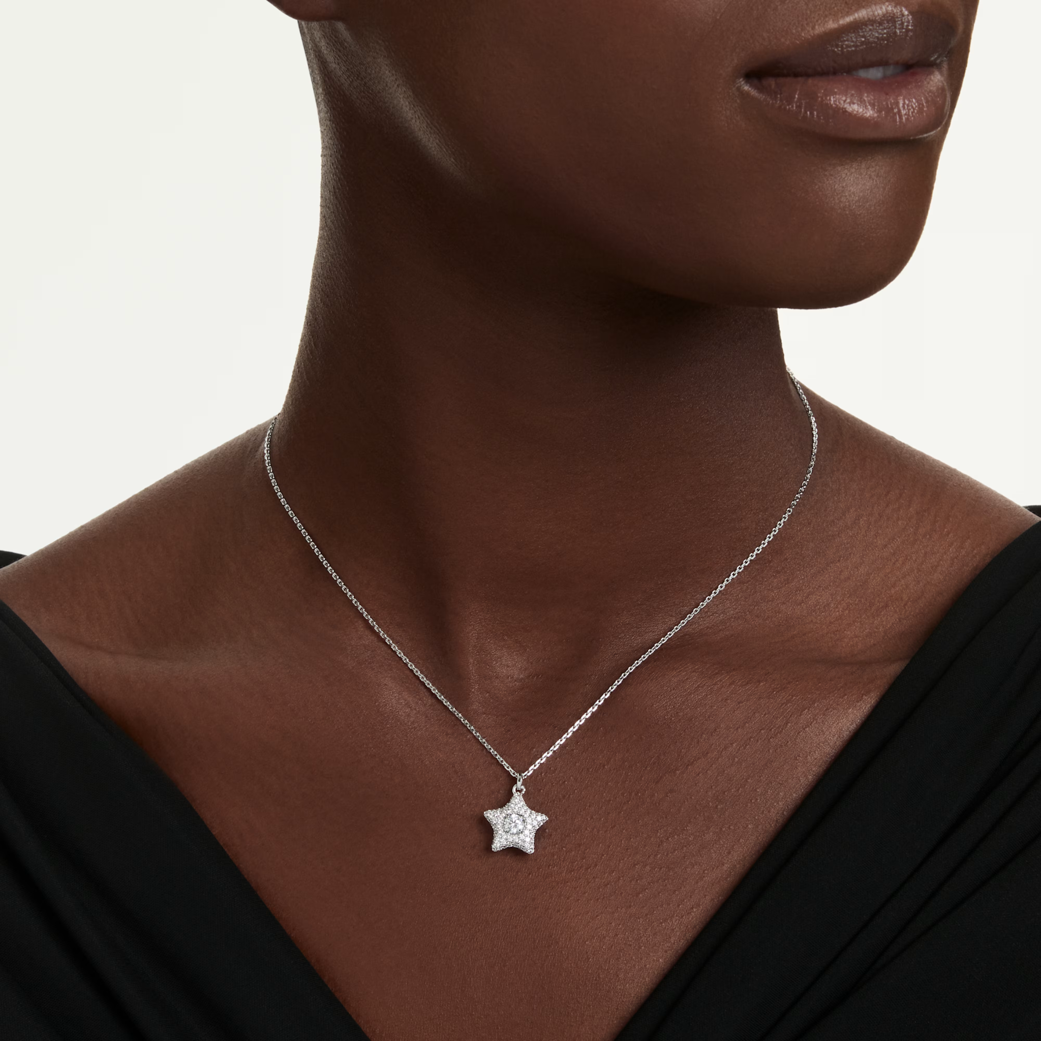 Naszyjnik SWAROVSKI Sublima srebrna gwiazda 5758393 2