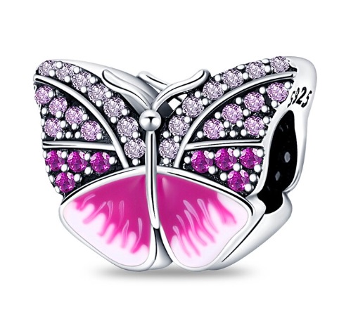 Charms różowy motyl METFUG008 1