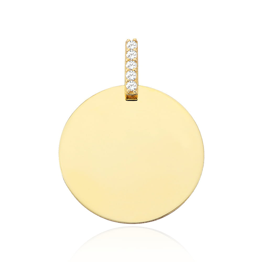 Zawieszka złota pełne kółko FUG6-21-Z00406-2 1