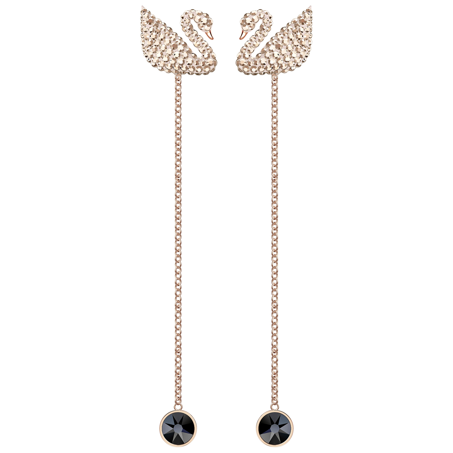 Kolczyki SWAROVSKI • Iconic Swan Pierced Earrings Rectangular 5373164 1