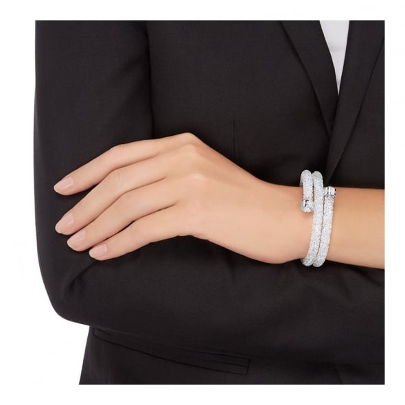 Bransoletka SWAROVSKI • Crystaldust Bangle White 5237754 2