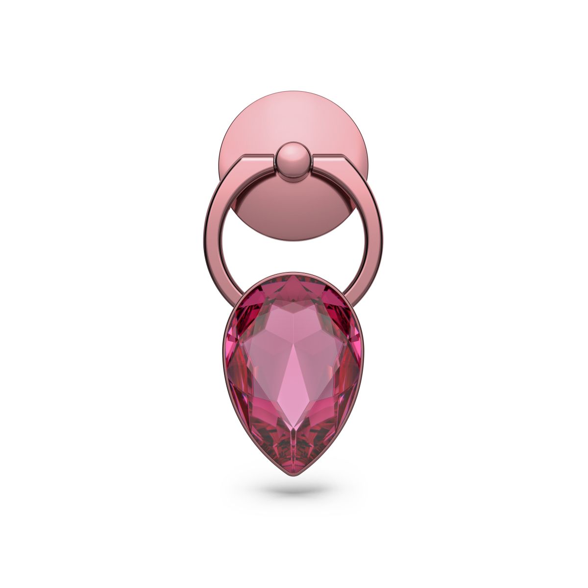 Uchwyt RING na telefon Swarovski • Octagon cut różowy 5628623 3