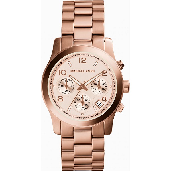 Zegarek damski Michael Kors różowe złoto MK5128 2
