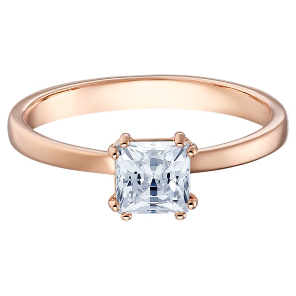 Pierścionek Swarovski • Attract, biały, w odcieniu różowego złota 5515773 1