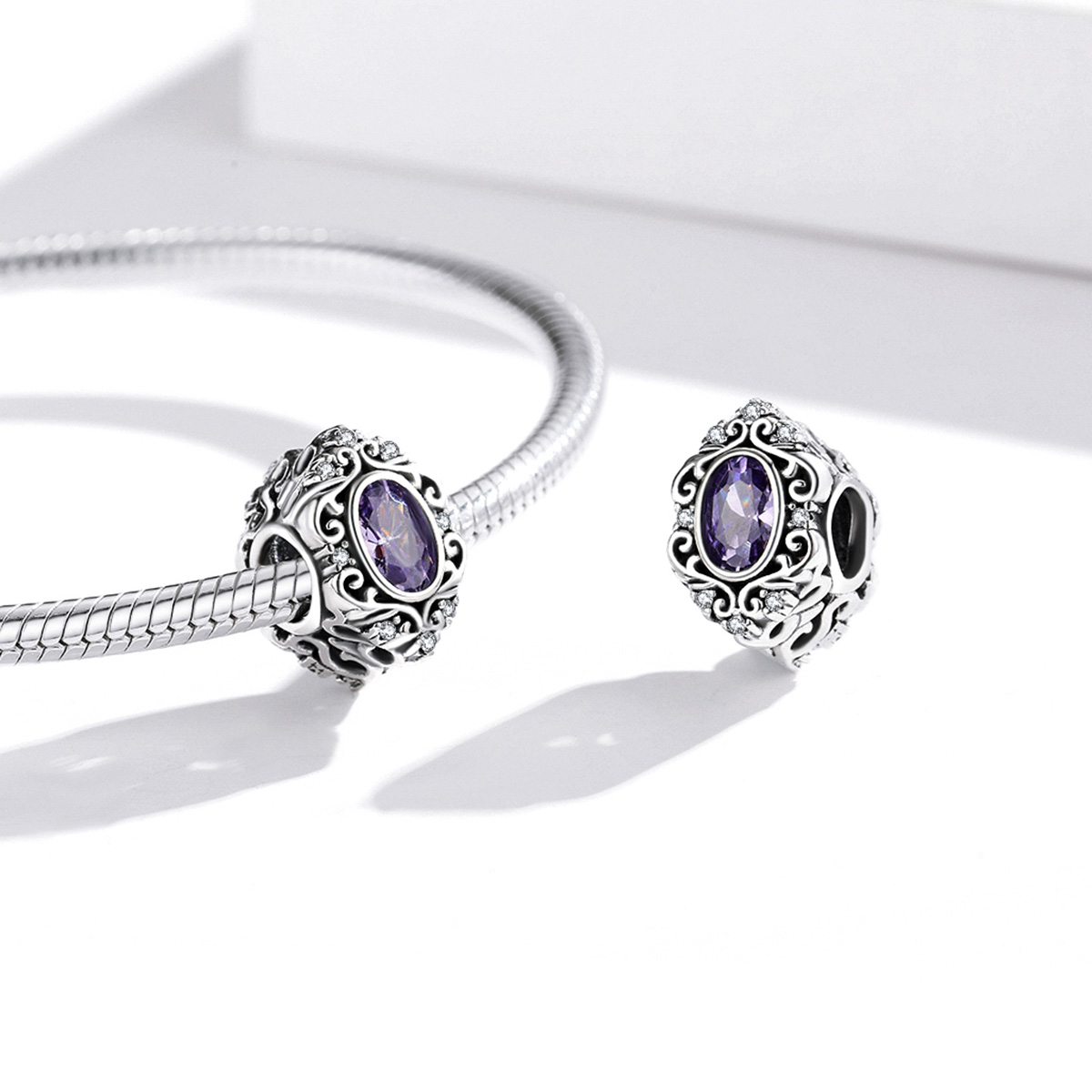 Charms Ażurowe lustro z cyrkoniami FUG0775 4