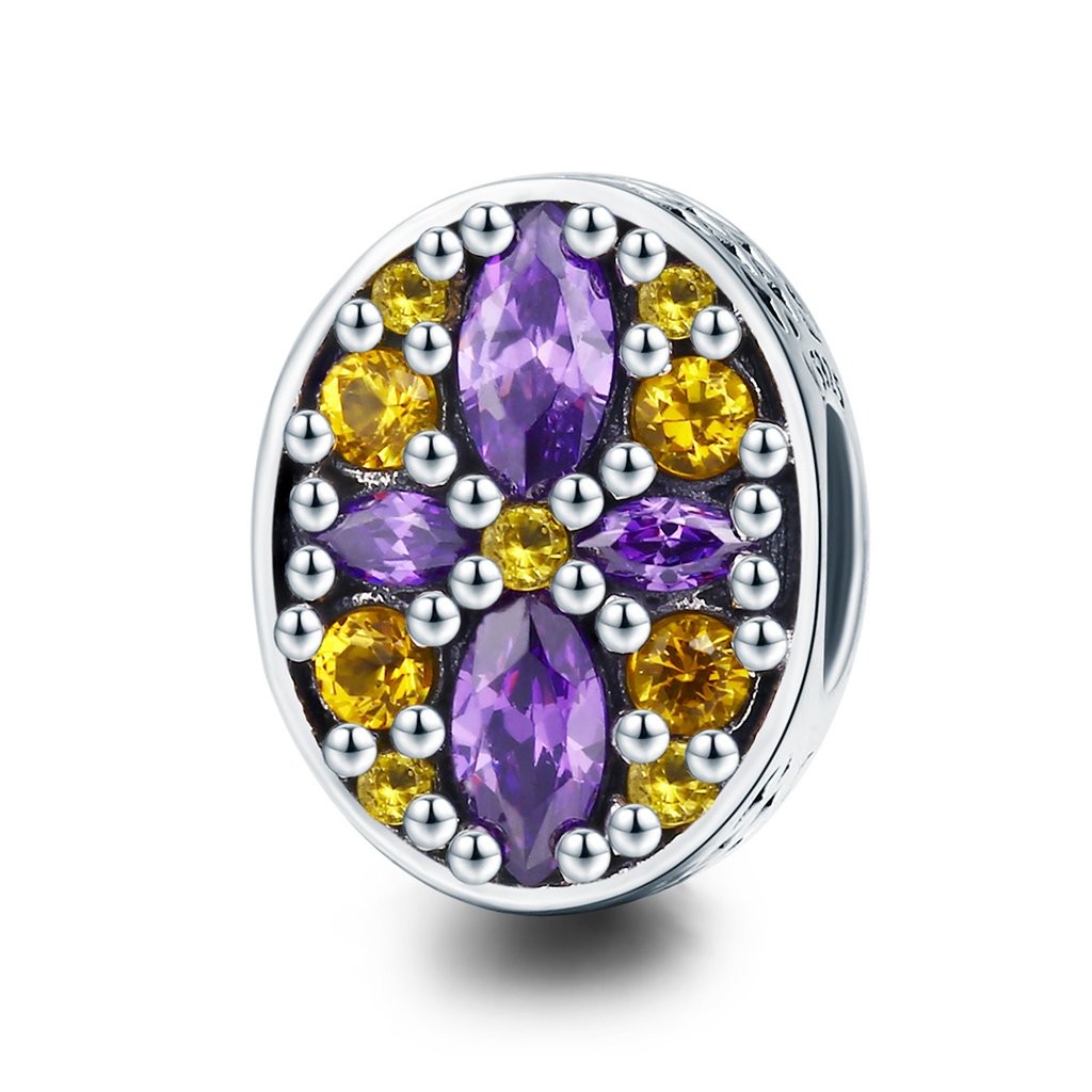 Charms Fioletowe letnie kwiaty FUG0502 2