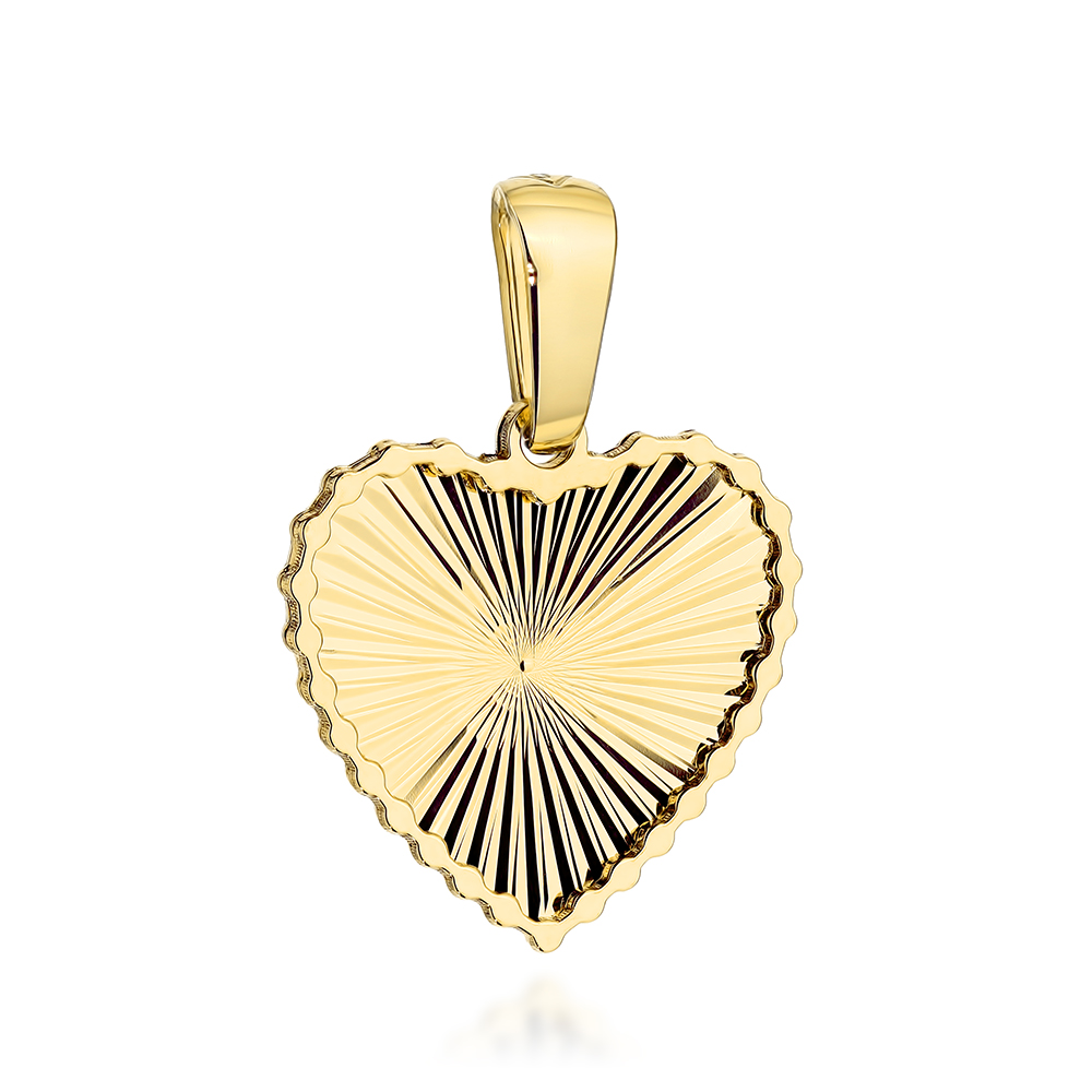 Zawieszka złota diamentowane serce FUG6-Z00666-585 1