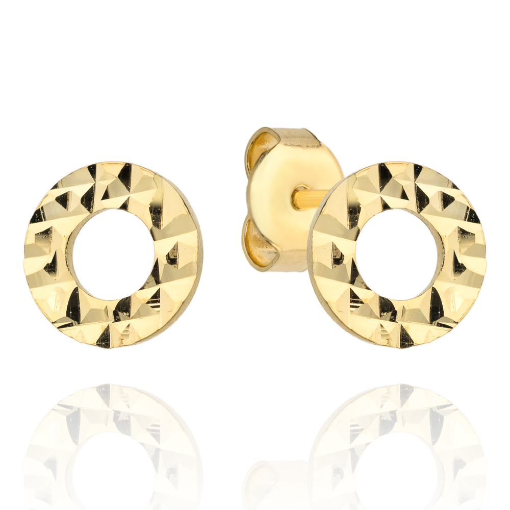 Kolczyki złote ring diamentowany FUG7-21-K00375-2 1