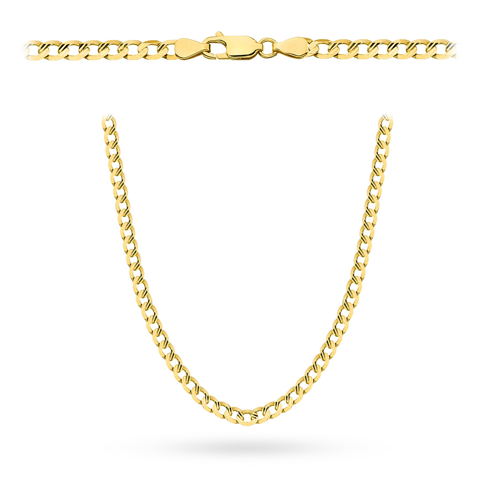 Złoty łańcuszek Pancerka diamentowana 45cm FUG1-26-L00084-2/1.65 1
