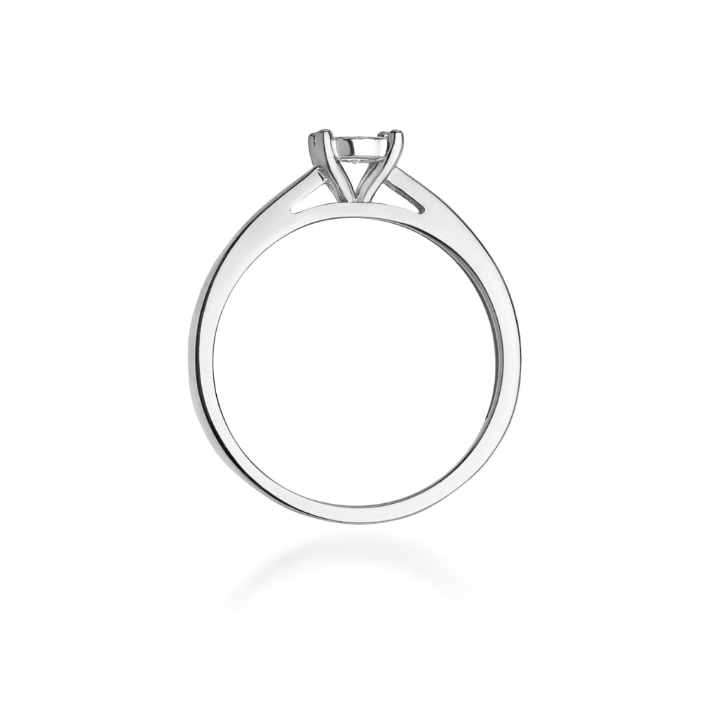 Pierścionek zaręczynowy z brylantem 0.08 ct 4