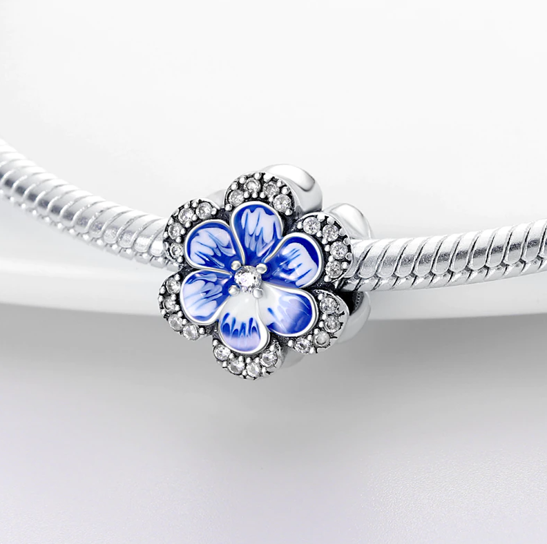 Charms Niebieski Kwiat METFUG003 2