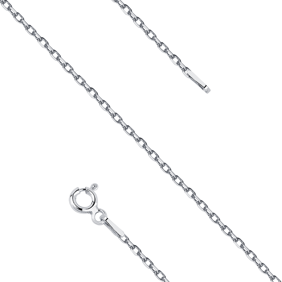 Srebrny łańcuszek ankier diamentowany 45 cm FUG50AD4R/45 2