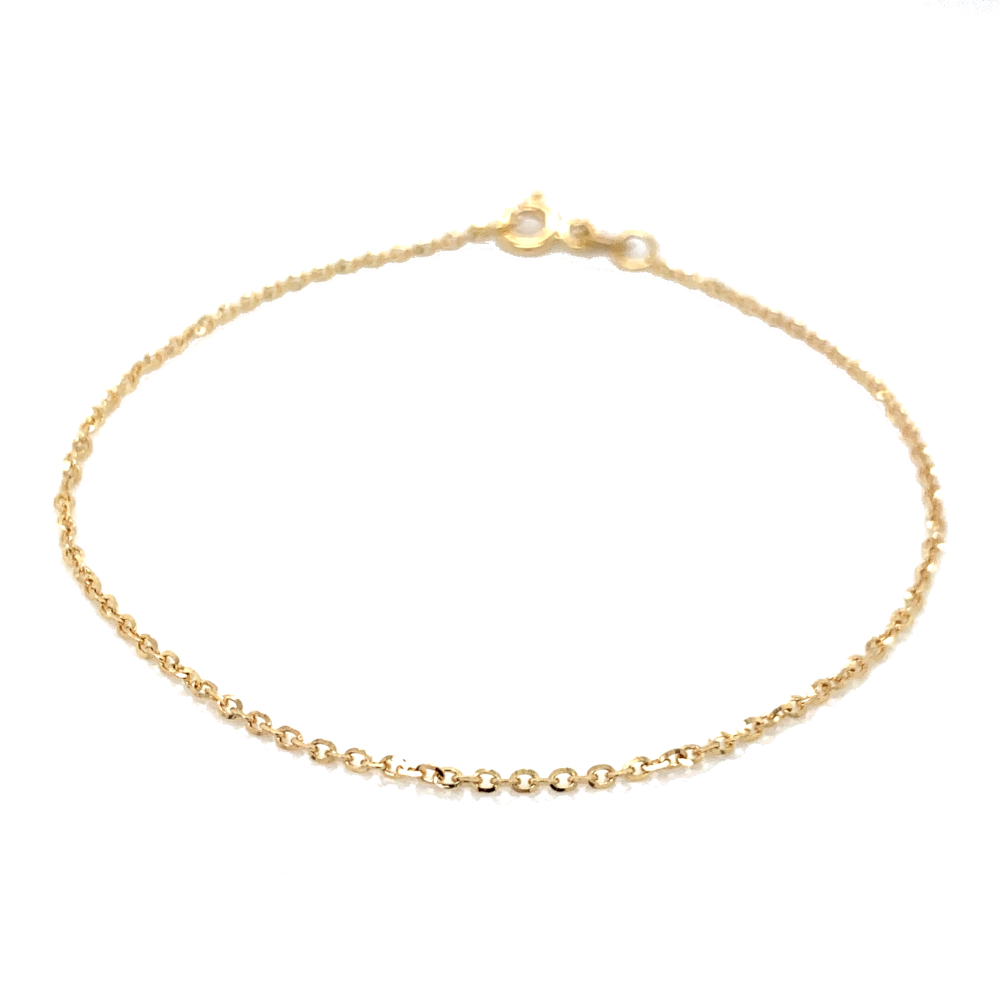 Bransoletka z żółtego złota splot rolo diamentowana FUG2-1-B00380-2 1