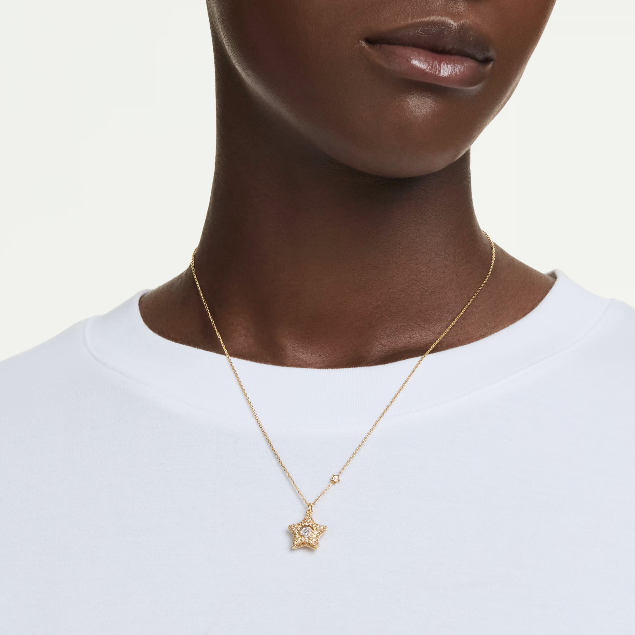 Naszyjnik SWAROVSKI Sublima złota gwiazda 5755280 2