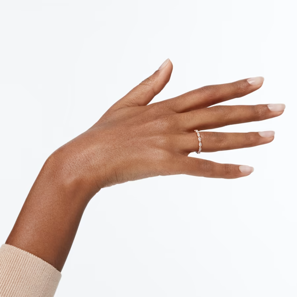 Pierścionek Swarovski • Vittore Marquise Ring, White, Rose gold plating 5366583 1