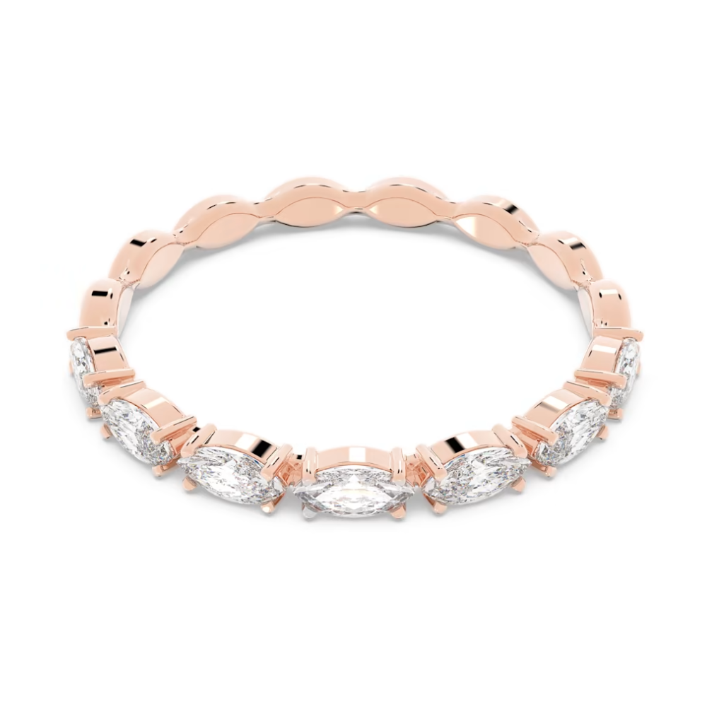 Pierścionek Swarovski • Vittore Marquise Ring, White, Rose gold plating 5366583 2