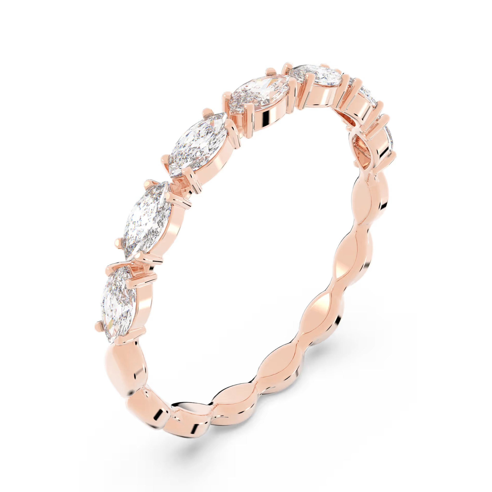 Pierścionek Swarovski • Vittore Marquise Ring, White, Rose gold plating 5366583 3