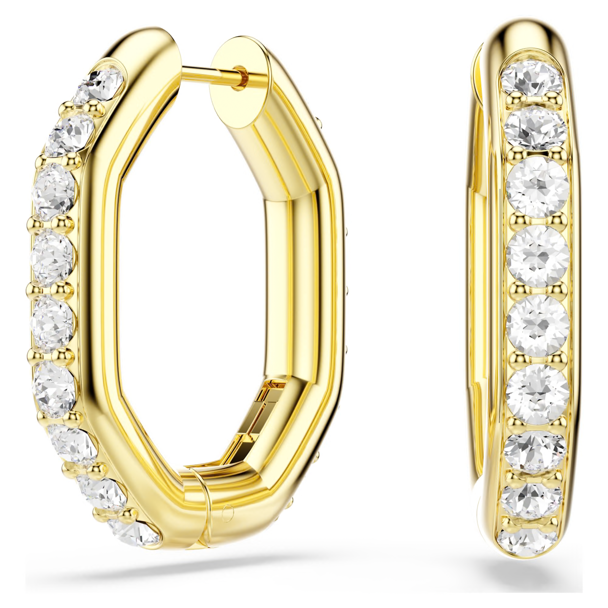Swarovski kolczyki Dextera złote 5724584 1