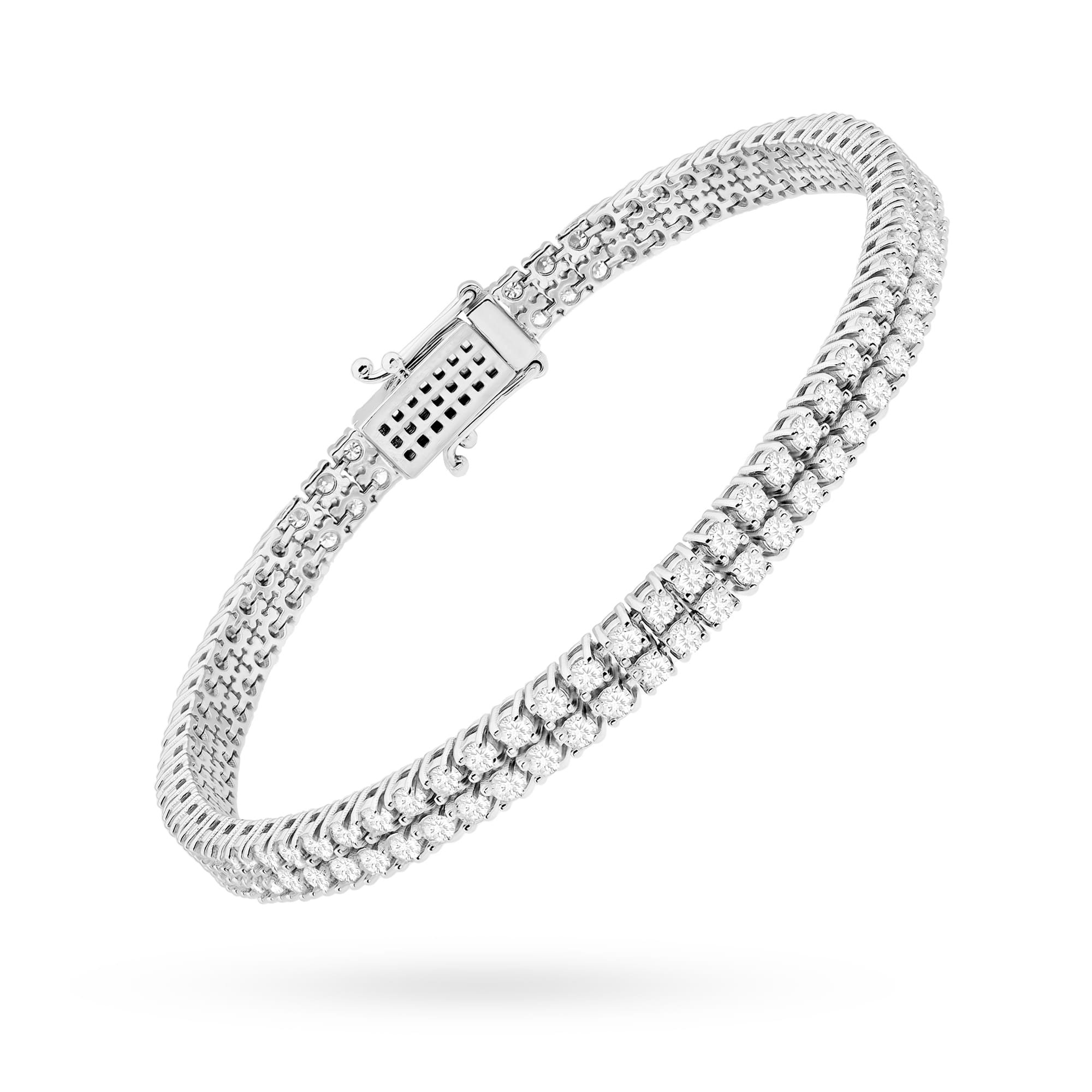 Złota bransoletka z diamentami laboratoryjnymi FB034-B585-LD2.96 2