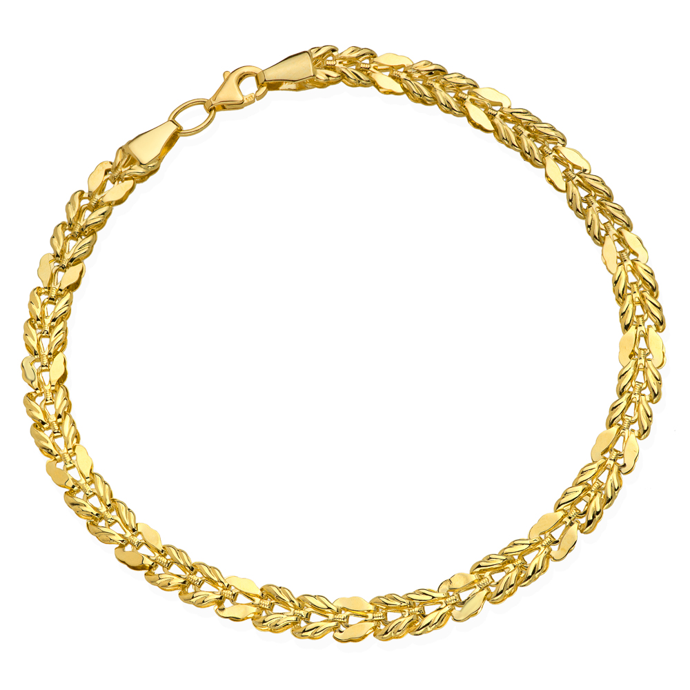 Bransoletka z żółtego złota FUG2-25-B00512-2 1