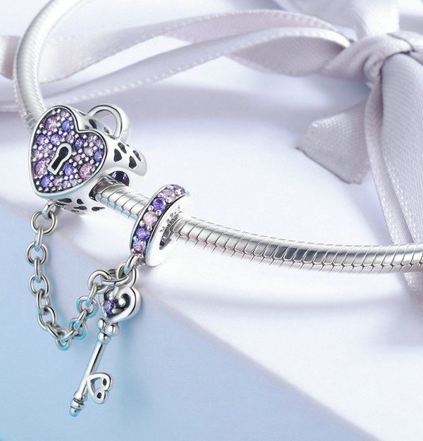 Charms Serce z kluczem FUG0423 2