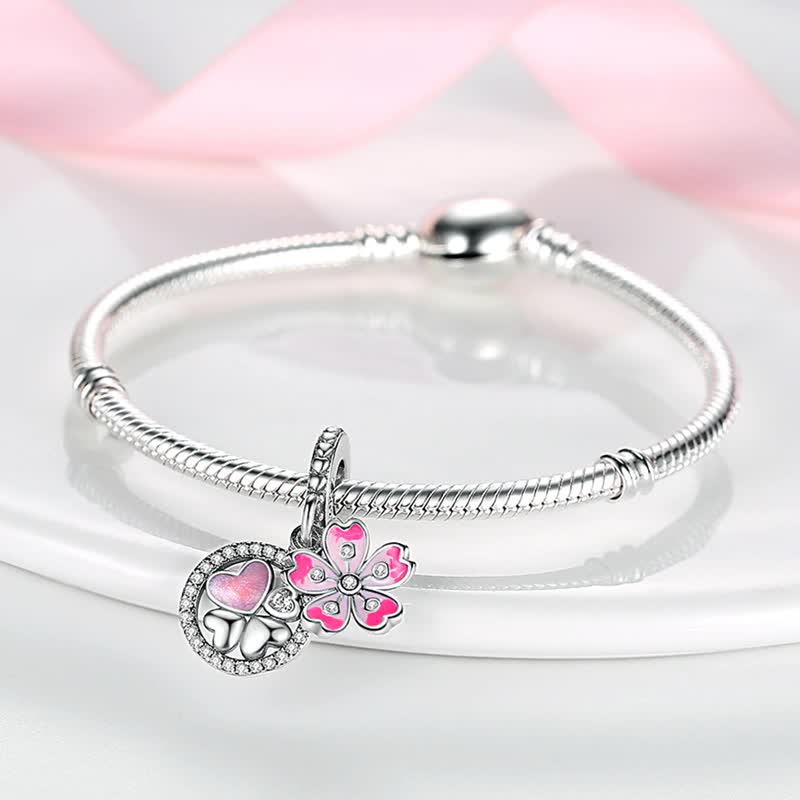 Charms Serca z kwiatem METFUG0812 1