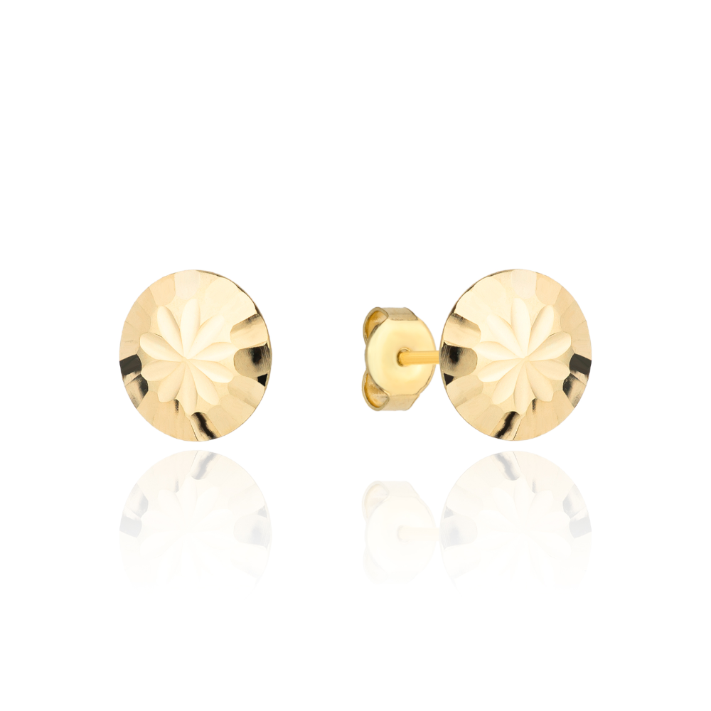 Kolczyki złote kółka diamentowane 5mm FUG7-17-K01094-2 1