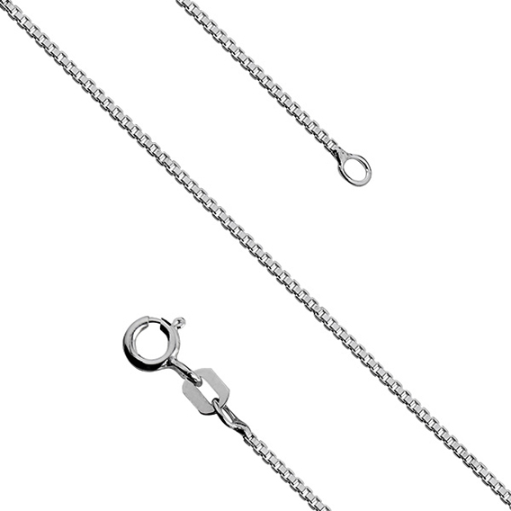 Srebrny łańcuszek kostka wenecka diamentowana 50cm FUGKVD010_R/50 1